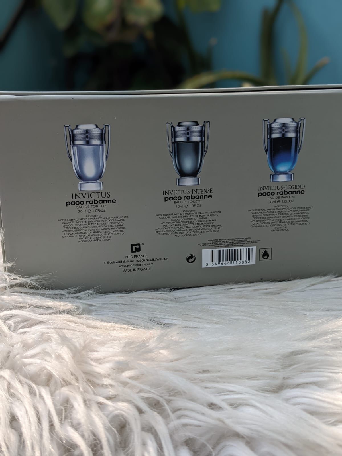Paco rabanne INVICTUS giftset (30 ml each)