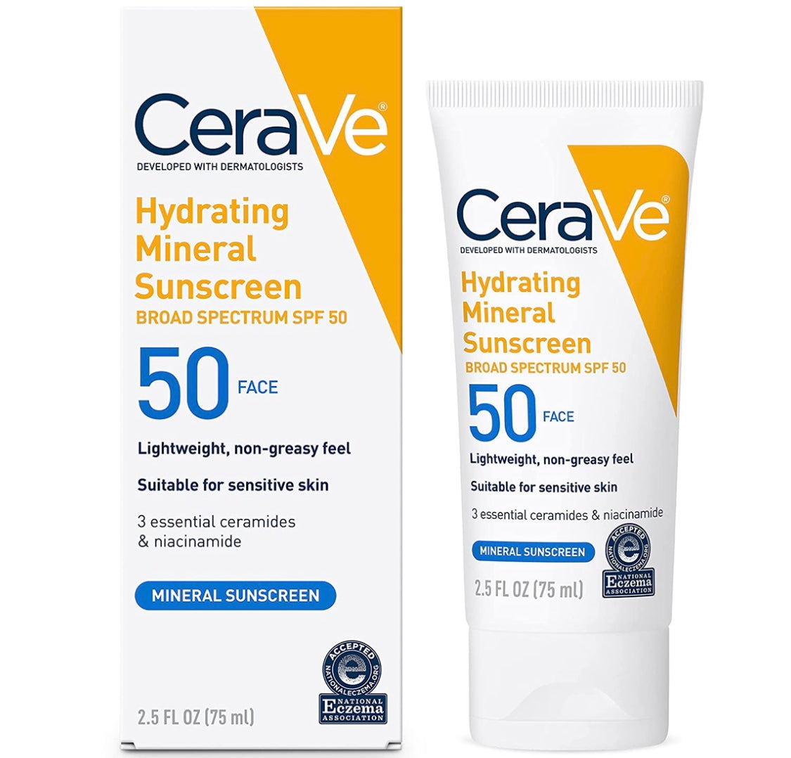 Cerave hydrating mineral sunscreen spf50